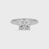 natural morganite cushion solitaire engagement ring