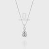 Natural Black Onyx Infinity Pendant Necklace with Moissanite (18" Chain)