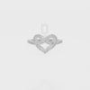Natural Pink Tourmaline Infinity Knot Heart Promise Rings for Women