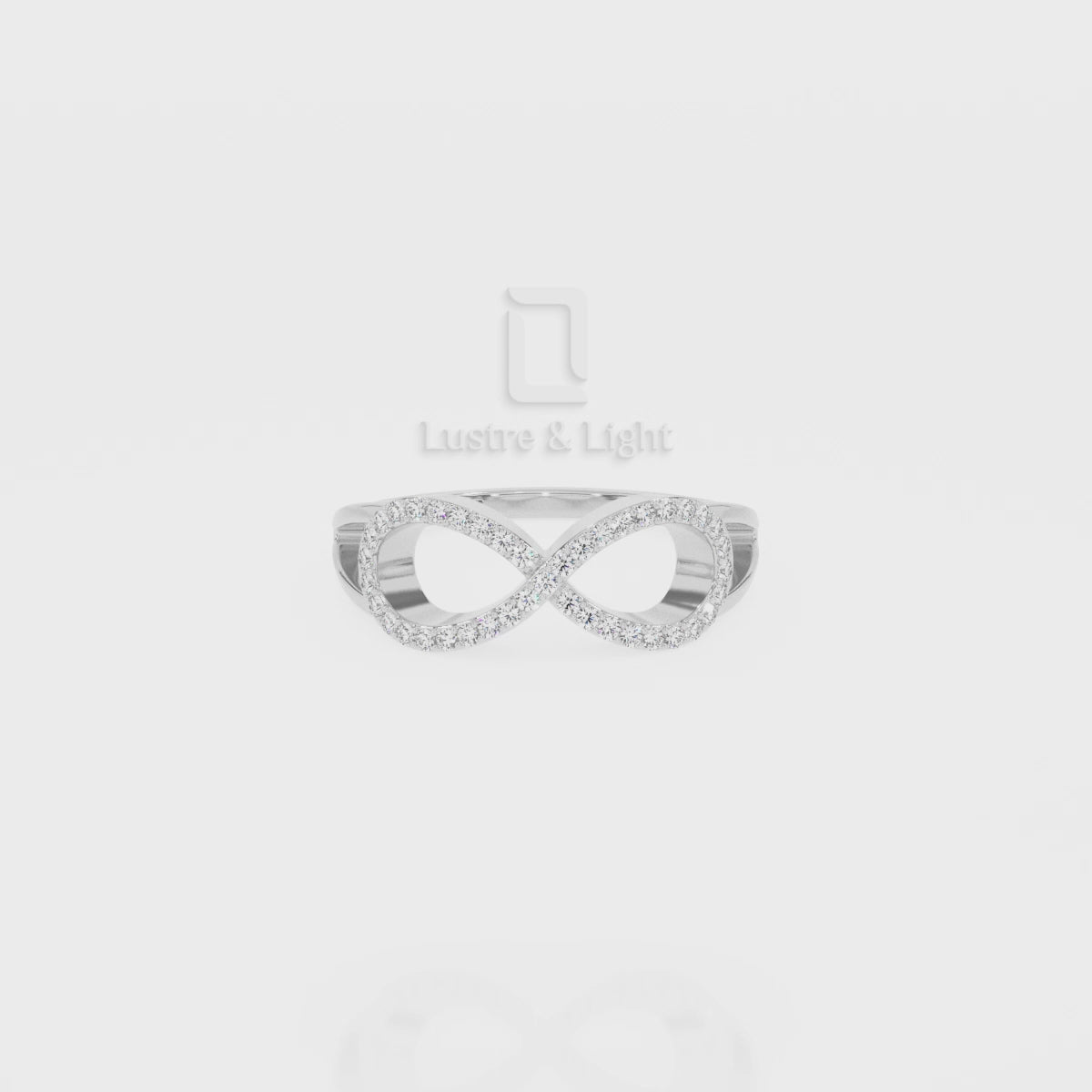 Natural Citrine Infinity Promise Rings for Women