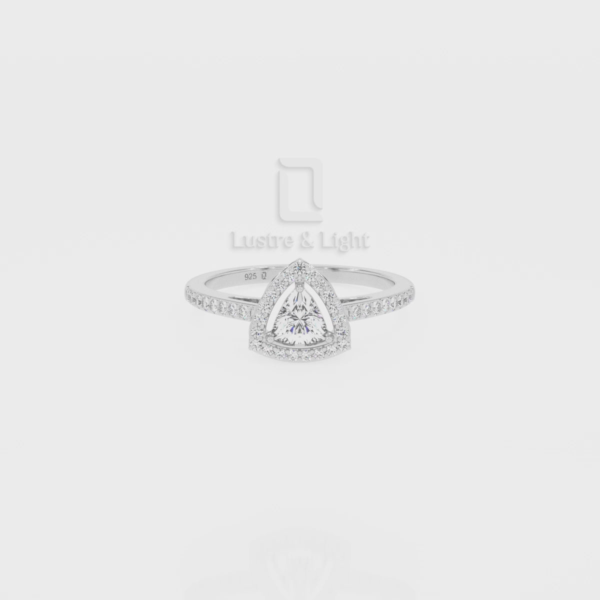 Moissanite Solitaire Halo Engagement Rings for Women