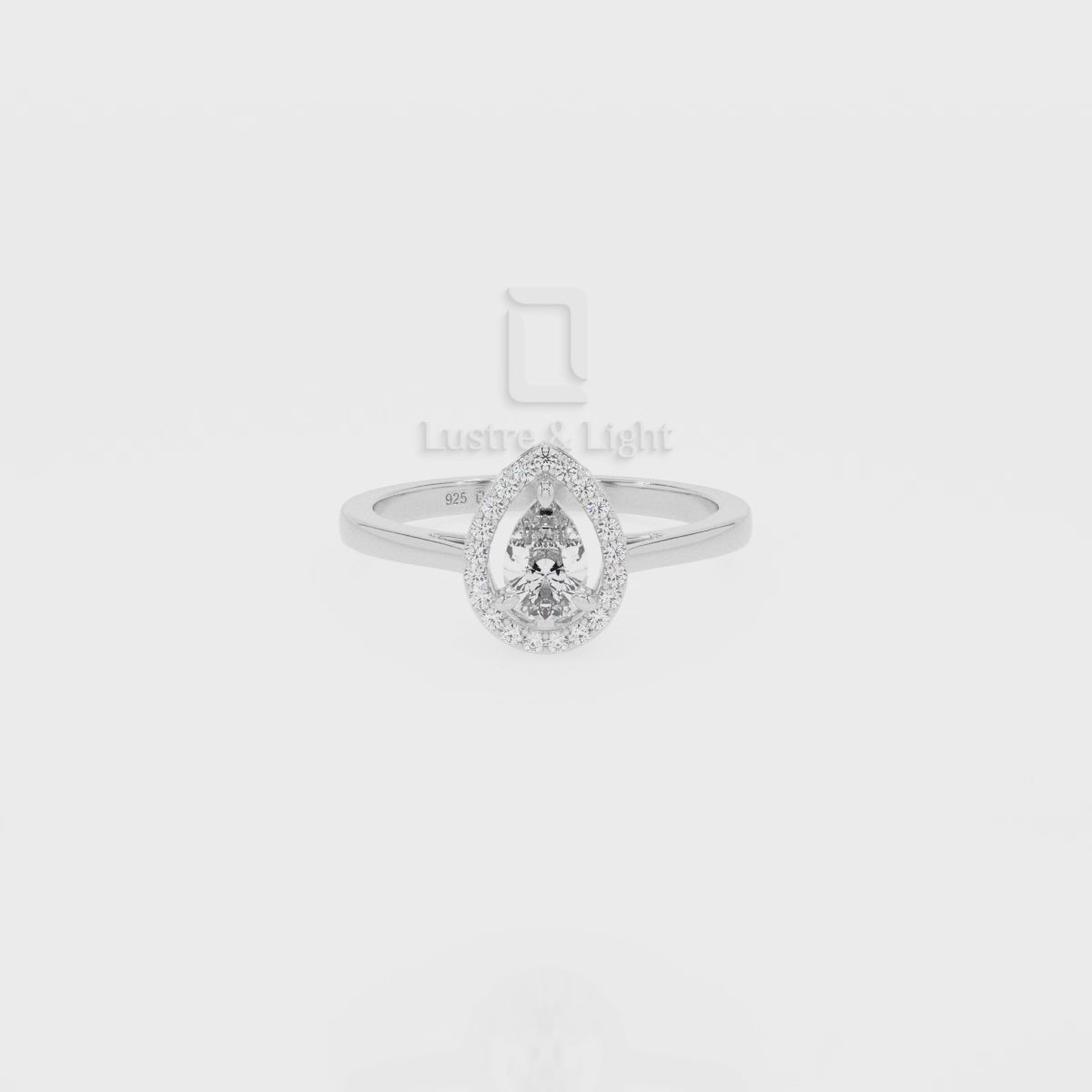 Natural London Blue Topaz Solitaire Halo Engagement Rings for Women