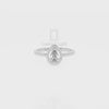 Natural London Blue Topaz Solitaire Halo Engagement Rings for Women