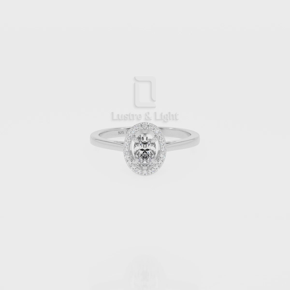 Natural London Blue Topaz Solitaire Halo Engagement Rings for Women