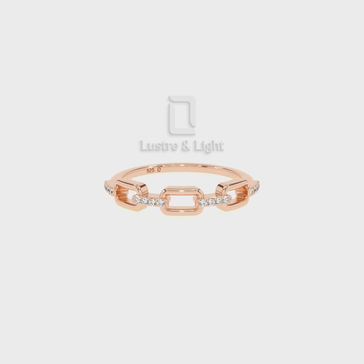 Natural Ruby Interlocking Wedding Band Rings for Women