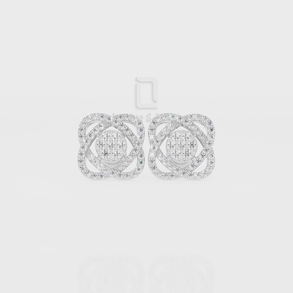 Natural Citrine Inner Power Stud Earrings for Women with Moissanite