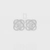Natural Citrine Inner Power Stud Earrings for Women with Moissanite