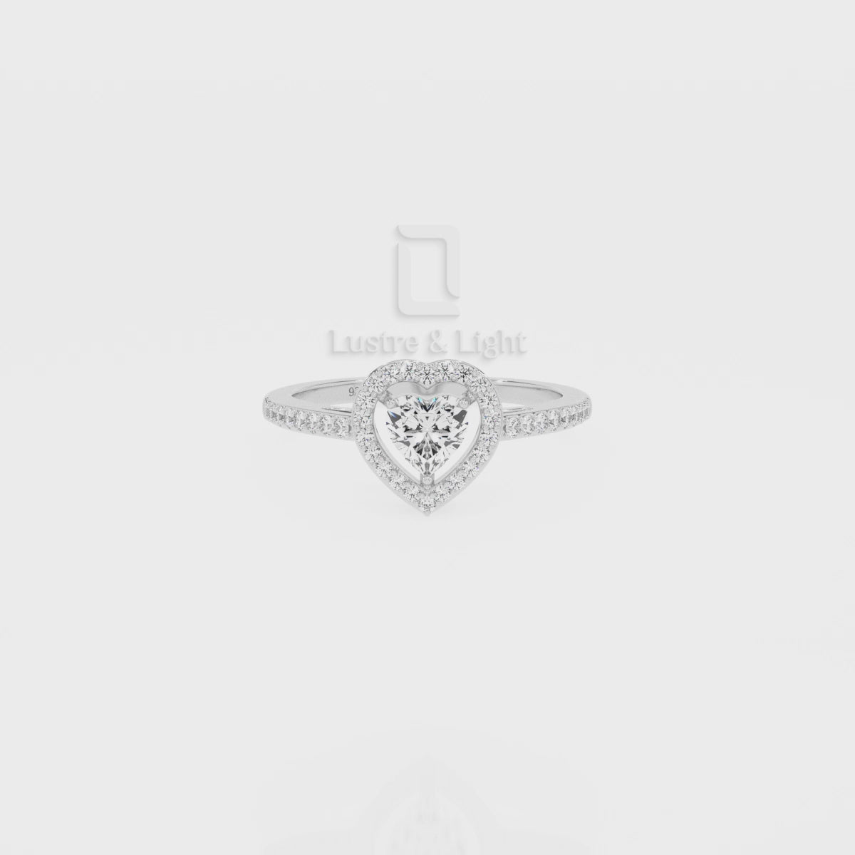 Moissanite Solitaire Halo Engagement Rings for Women