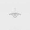 Moissanite Solitaire Halo Engagement Rings for Women