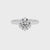 lab-grown moissanite round solitaire engagement ring