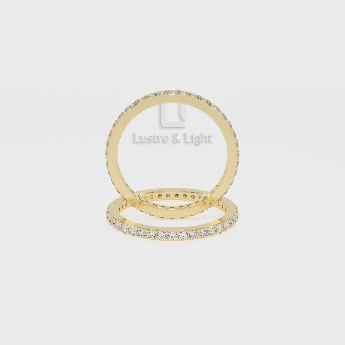Natural London Blue Topaz Eternity Band Rings for Women