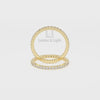 Natural London Blue Topaz Eternity Band Rings for Women