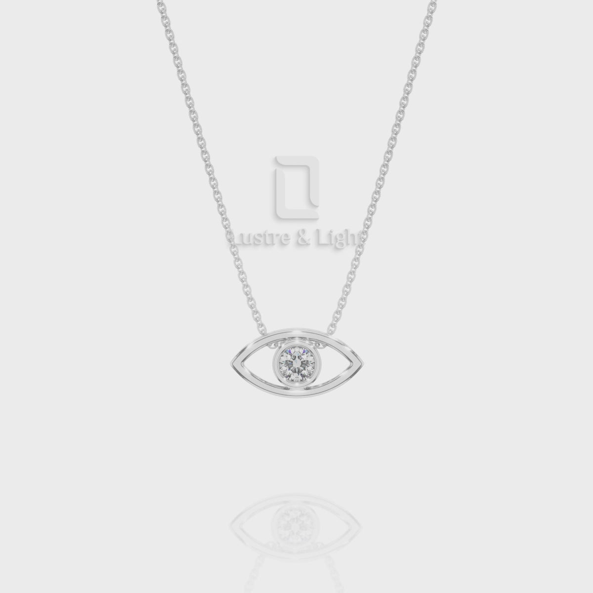 Natural Black Onyx Evil Eye Pendant Necklace with 18" Chain