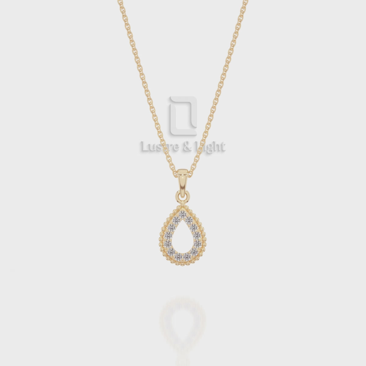 Natural Black Onyx Teardrop Pendant Necklace with 18" Chain
