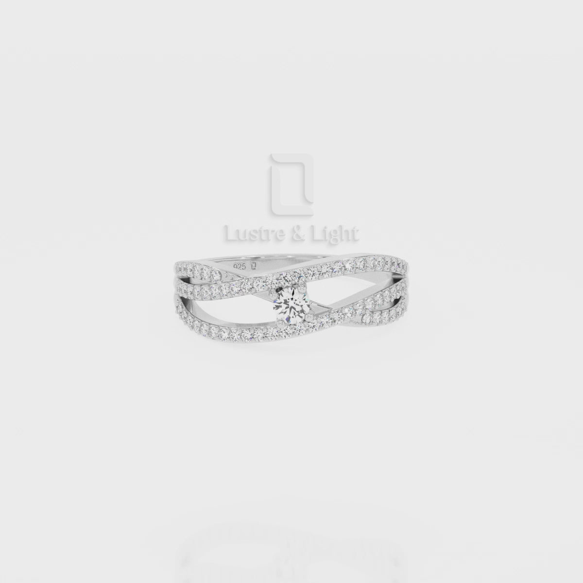 Natural Pink Tourmaline Promise Rings for Women with Moissanite