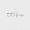 Natural Citrine Infinity Stud Earrings for Women