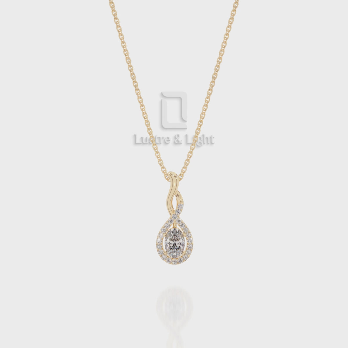 Natural Black Onyx Infinity Pendant Necklace with Moissanite (18" Chain)