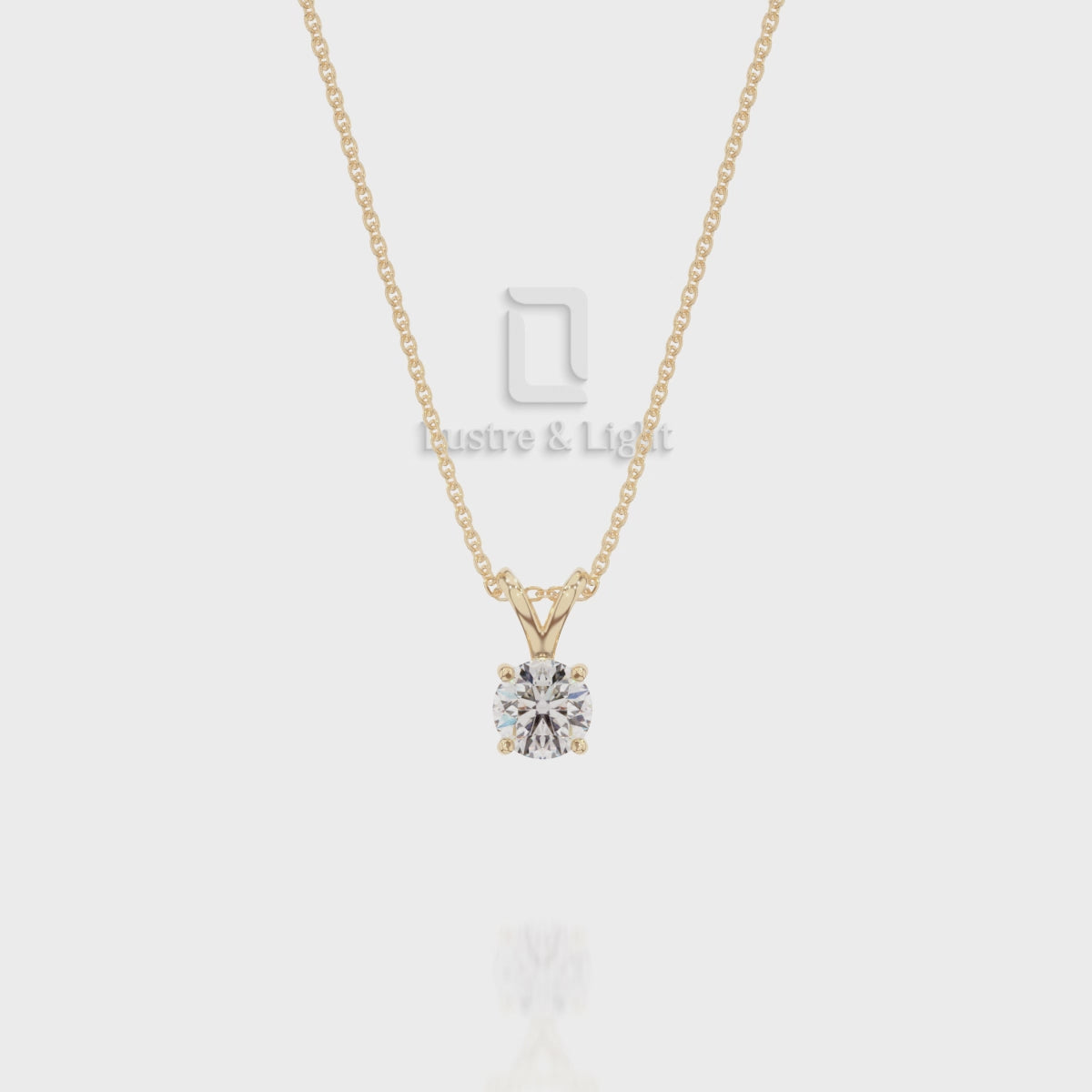 Natural Black Onyx V-Bale Solitaire Pendant Necklace with 18" Chain