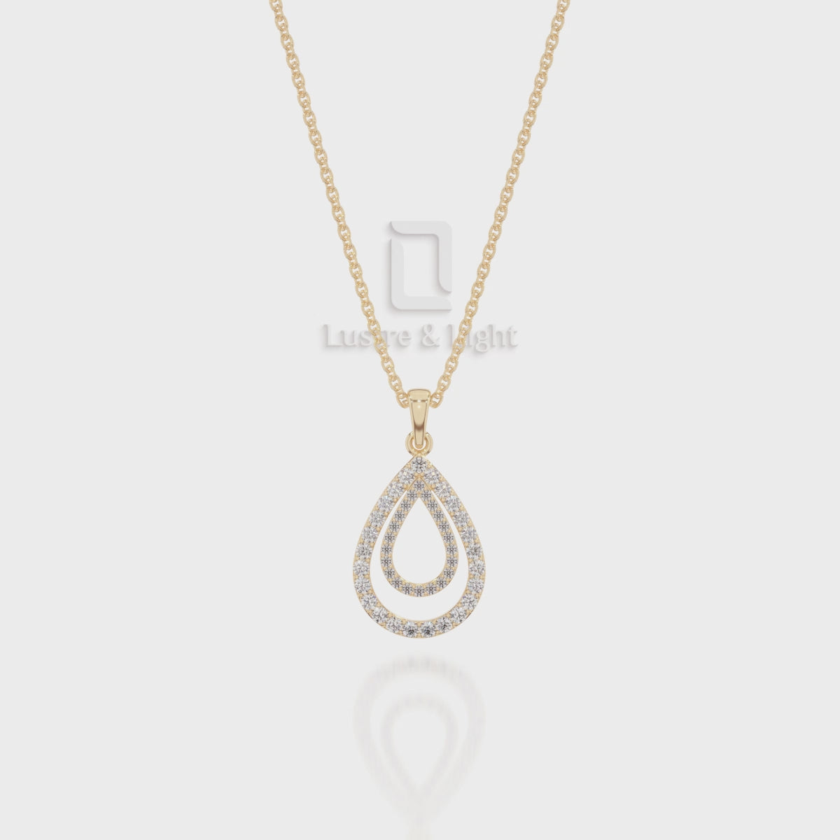 Natural Black Onyx Teardrop Pendant Necklace with 18" Chain