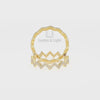 Natural Citrine Zig Zag Wedding Band Rings for Women