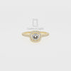 Moissanite Solitaire Halo Engagement Rings for Women