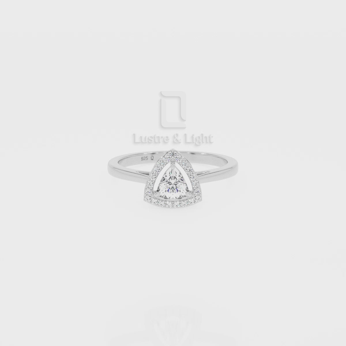 Moissanite Solitaire Halo Engagement Rings for Women