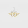 Moissanite Interlocking Heart Promise Rings for Women