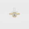 Moissanite Solitaire Halo Engagement Rings for Women