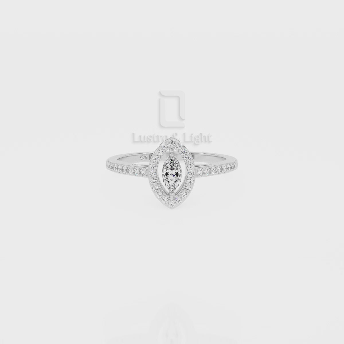 Moissanite Solitaire Halo Engagement Rings for Women