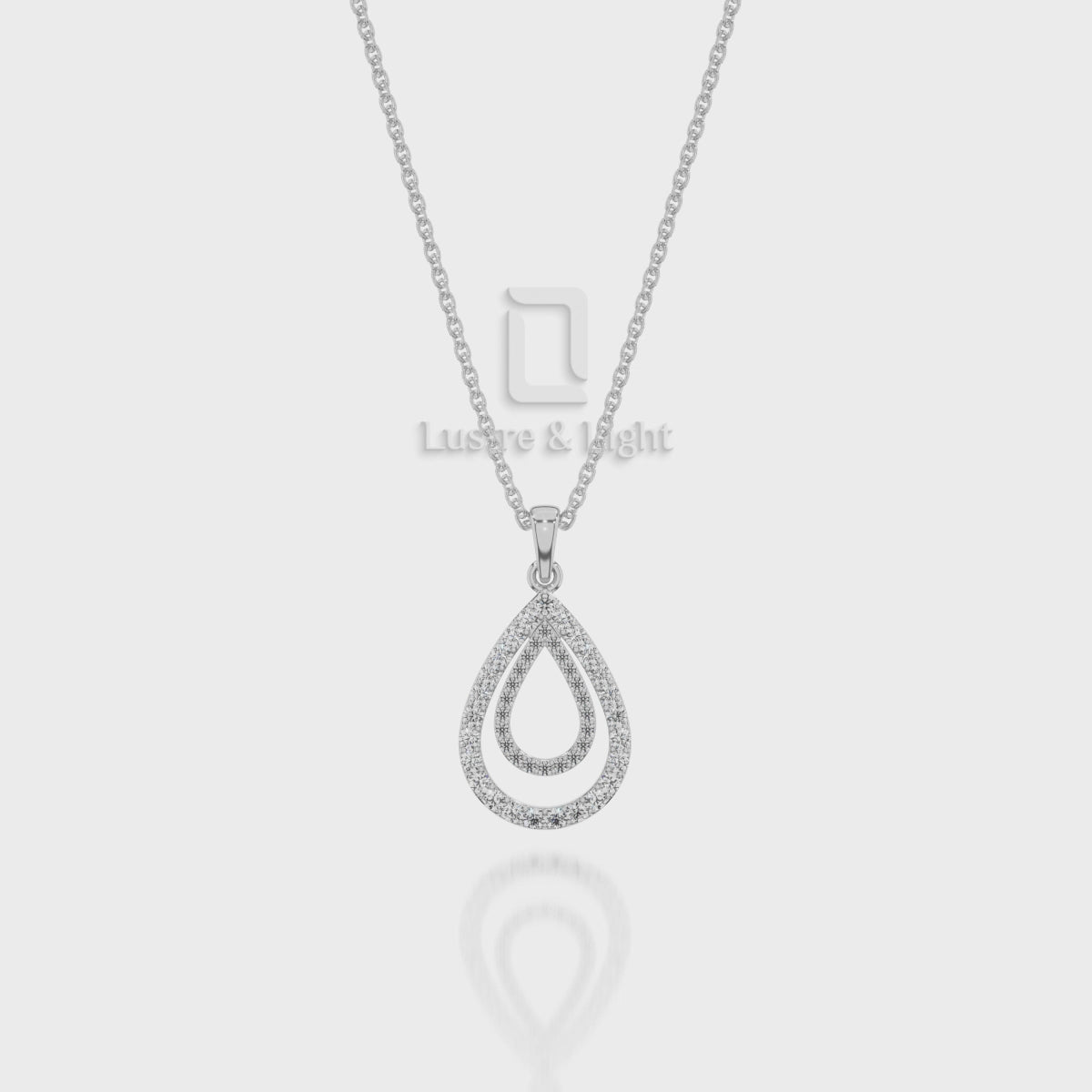 Natural Black Onyx Teardrop Pendant Necklace with 18" Chain