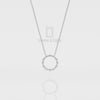 Natural Ruby Sun Pendant Necklace with Moissanite (18" Chain)