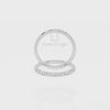 Natural Citrine Half Eternity Band Rings for Women