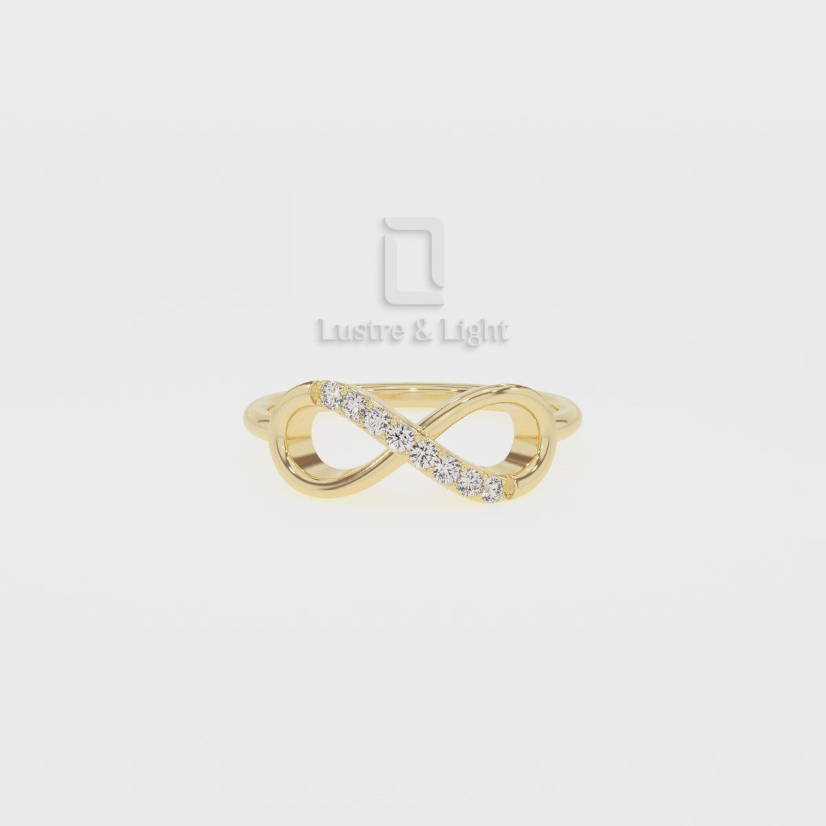 Natural Pink Tourmaline Infinity Promise Rings for Women