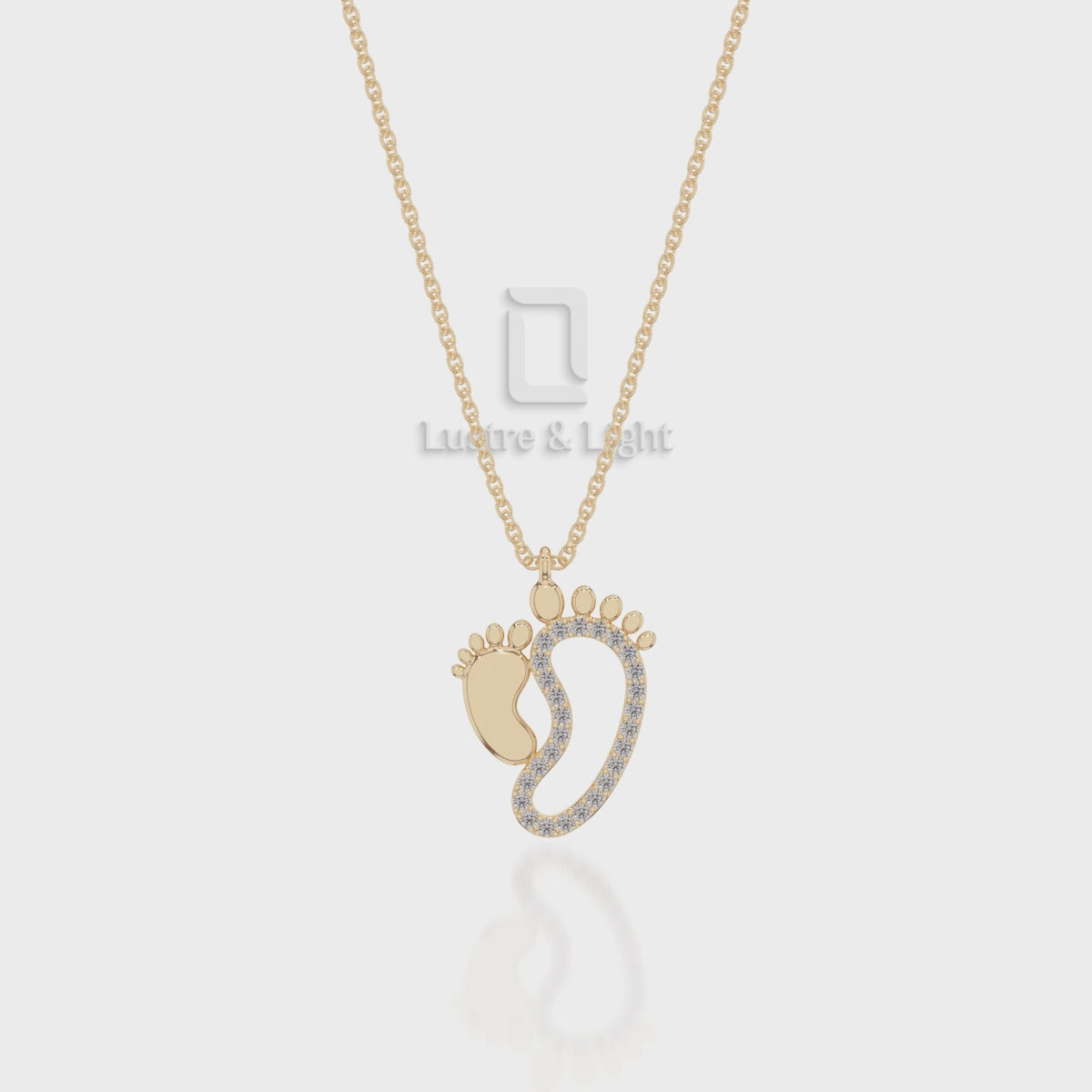 Natural Ruby Mother Child Pendant Necklace with 18" Chain