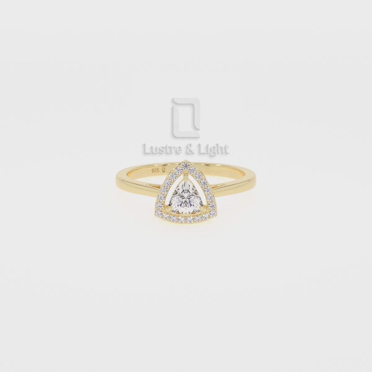Moissanite Solitaire Halo Engagement Rings for Women