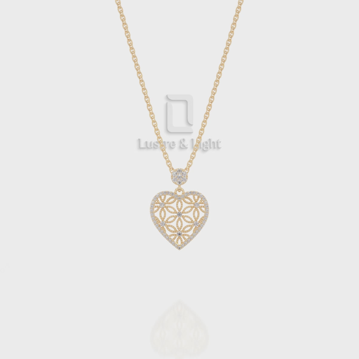 Natural Black Onyx Designer Pendant Necklace with Moissanite (18" Chain)