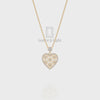 Natural Black Onyx Designer Pendant Necklace with Moissanite (18" Chain)