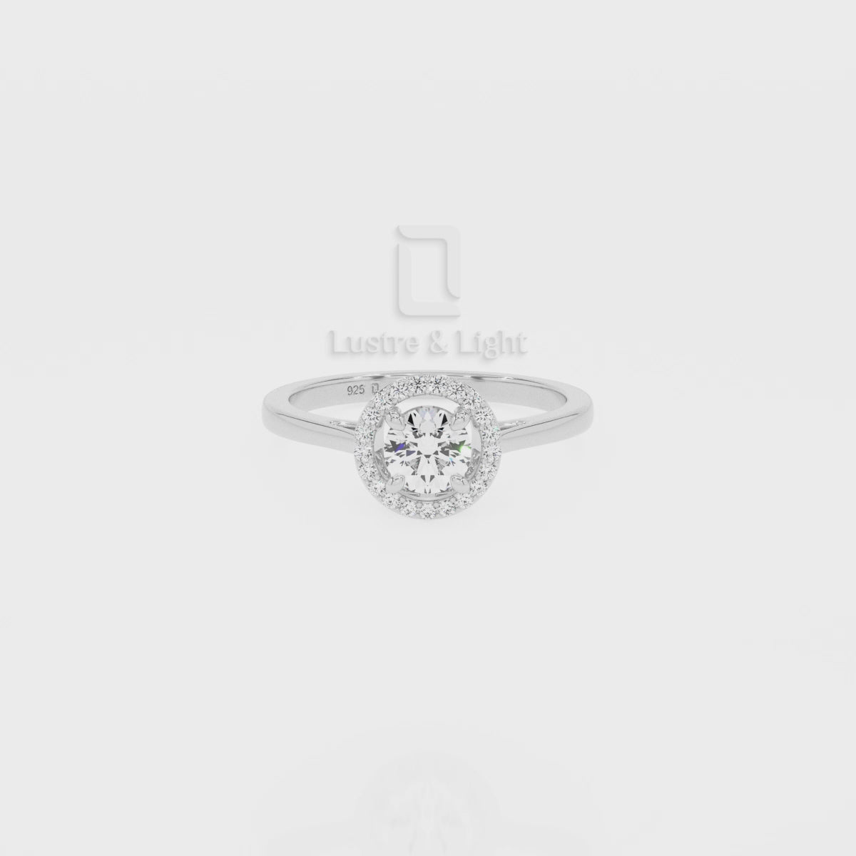 Natural Aquamarine Solitaire Halo Engagement Rings for Women