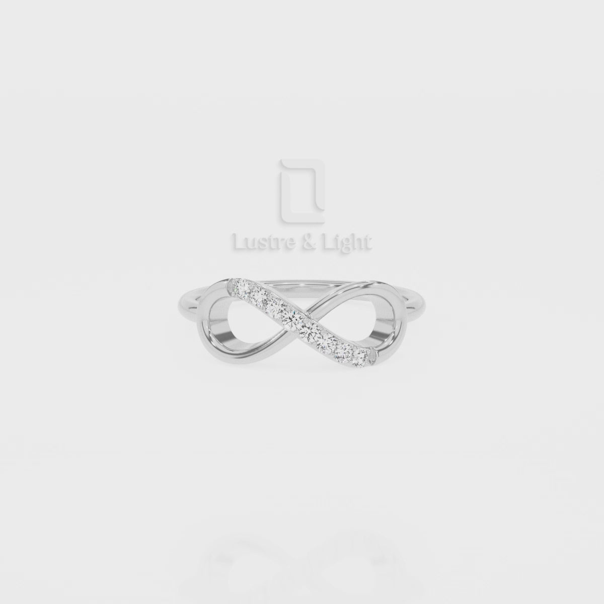 Natural Pink Tourmaline Infinity Promise Rings for Women