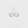 Natural Pink Tourmaline Infinity Promise Rings for Women