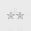 Natural Citrine Star Stud Earrings for Women