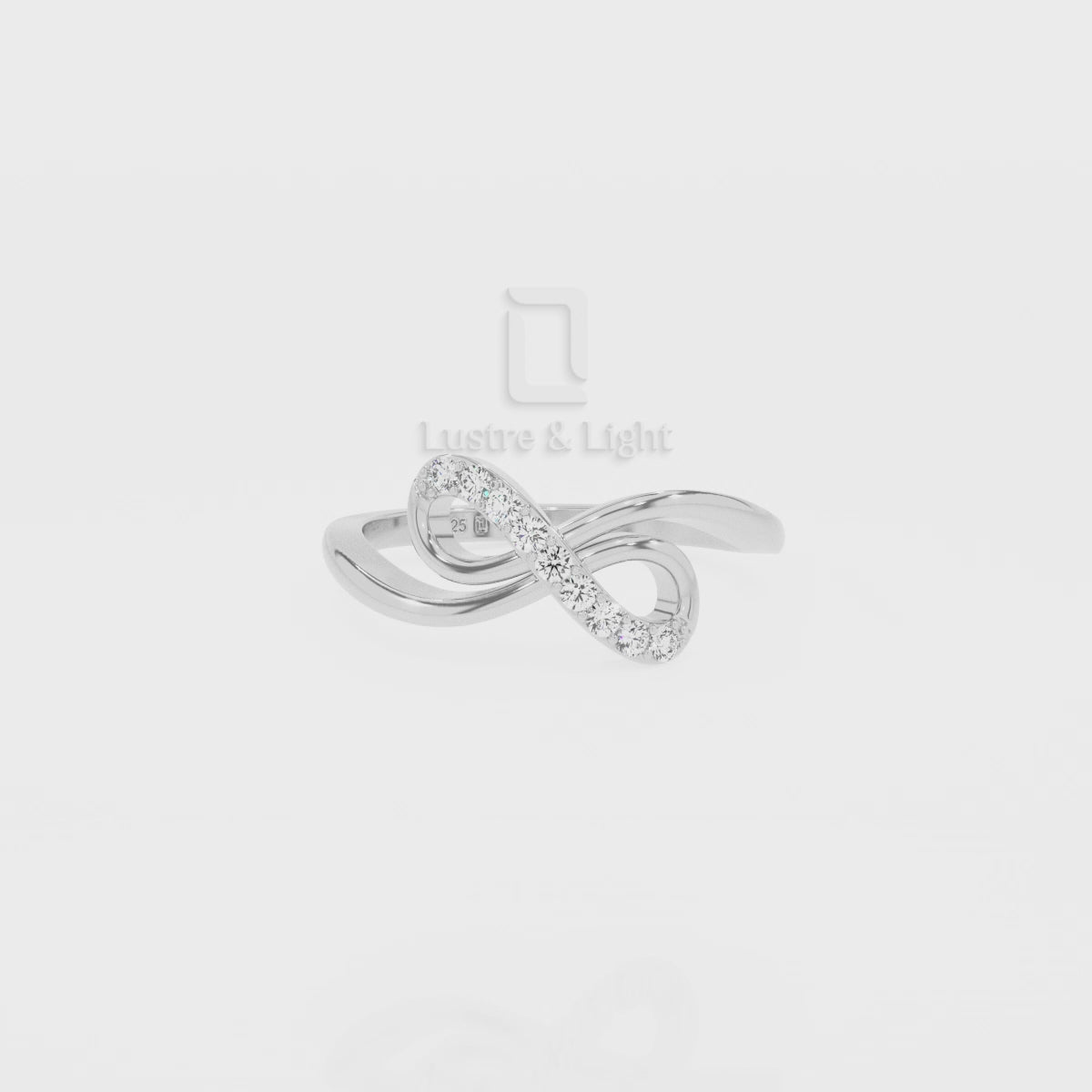 Natural Ruby Infinity Promise Rings for Women