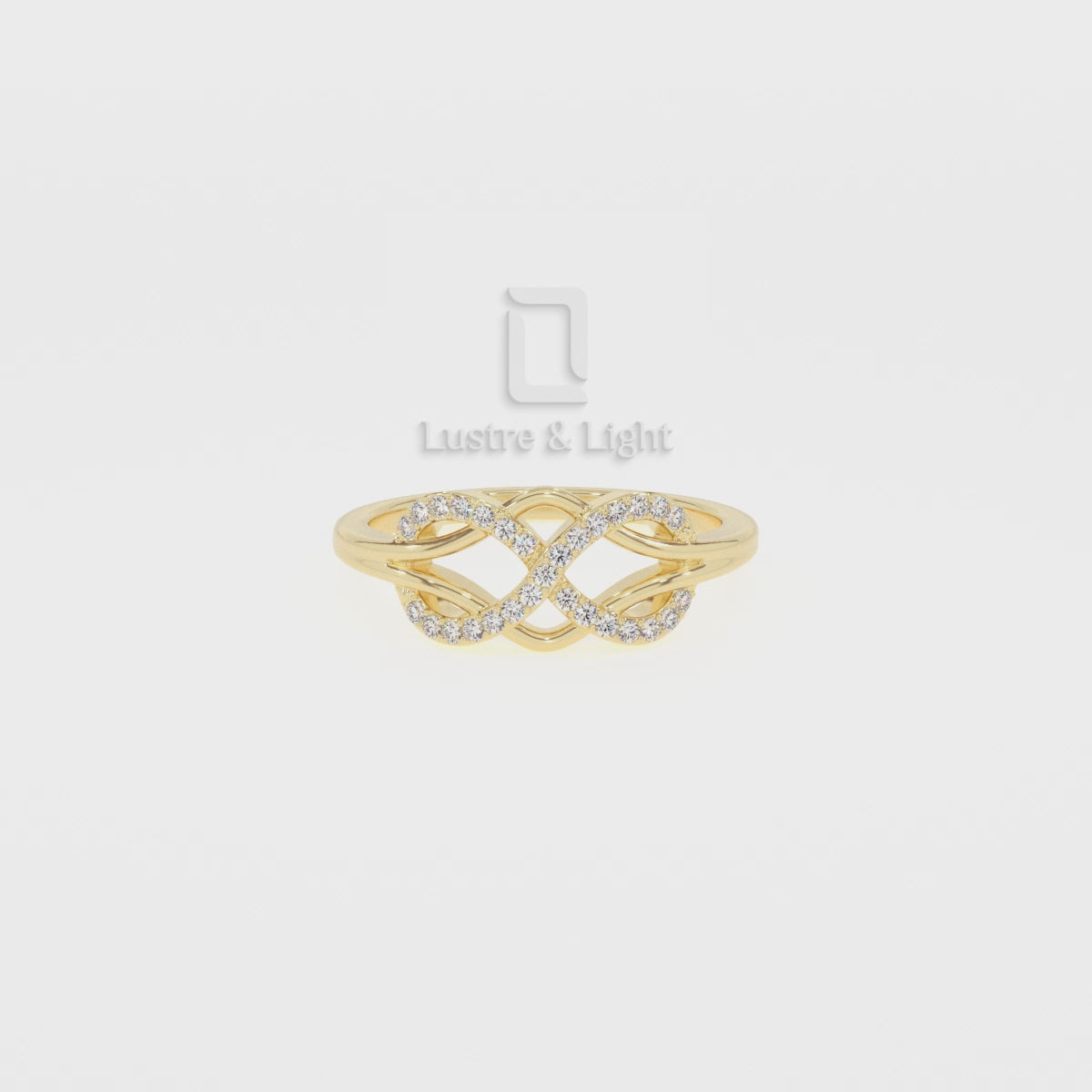 Natural Pink Tourmaline Infinity Promise Rings for Women