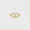 Natural Pink Tourmaline Infinity Promise Rings for Women