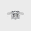 lab-grown moissanite princess solitaire engagement ring