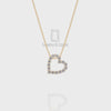 Natural Black Onyx Heart Pendant Necklace with 18" Chain