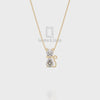 Natural Black Onyx Cat Pendant Necklace with 18" Chain