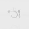 Natural Black Onyx Hoop Earrings for Women