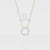 Natural Black Onyx Sun Pendant Necklace with Moissanite (18" Chain)