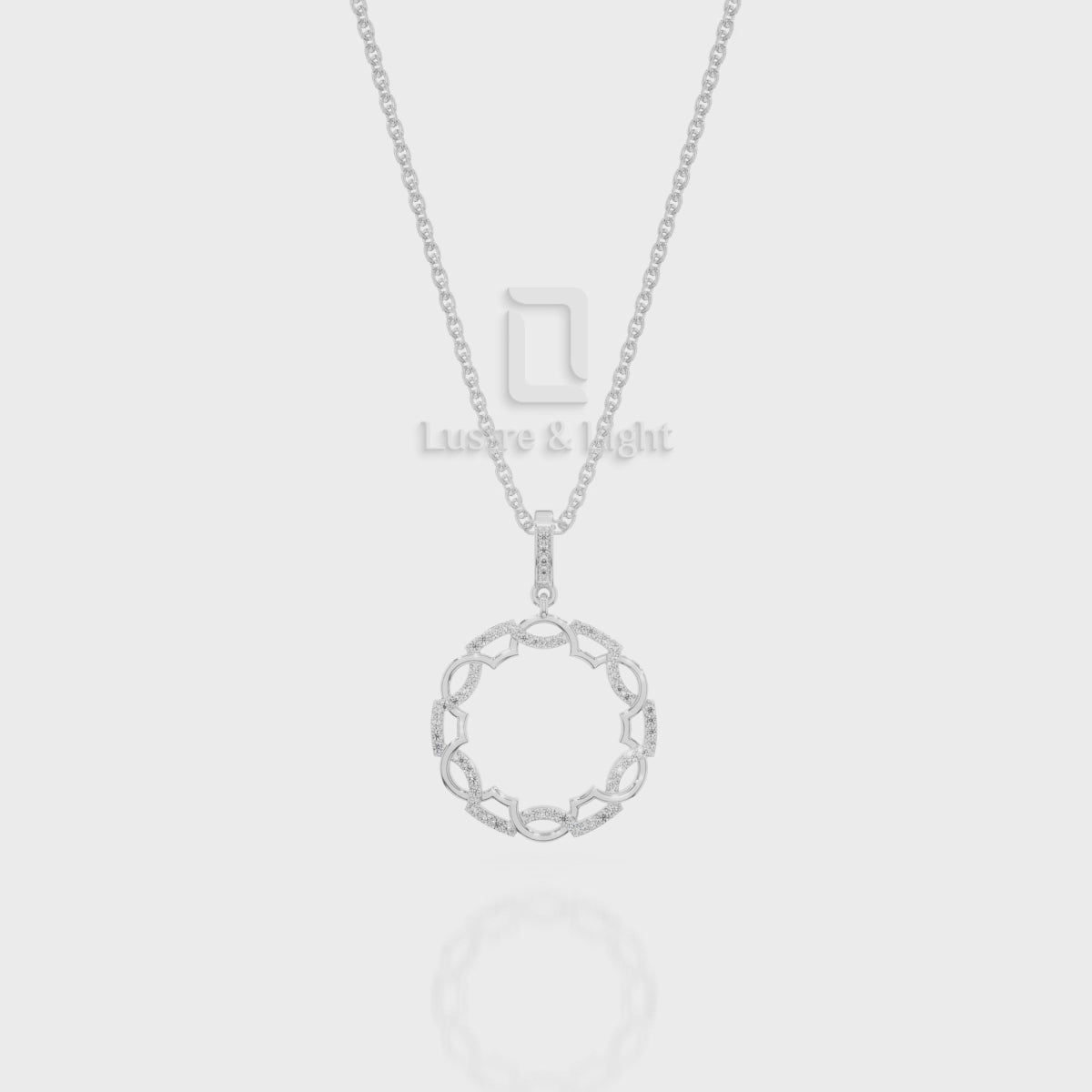 Natural Black Onyx Circle of Life Pendant Necklace with 18" Chain